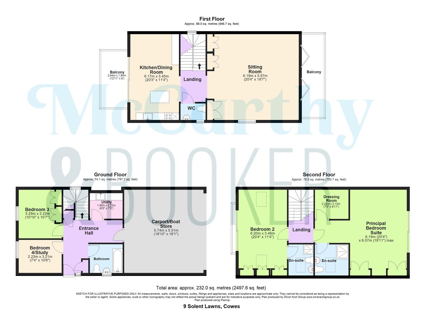BEAUTIFUL DETACHED HOME. CHAIN FREE - Solent Lawns, Gurnard floorplan